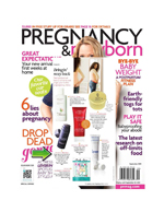 toppik hair building fibers featured in pregnancy and newborn magazine